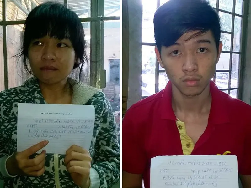 Vi và Anh tại cơ quan điều tra. 